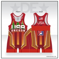 2019 Men's & Women's Team Oregon Red Singlet