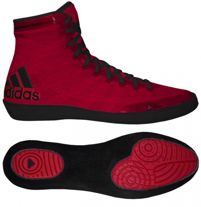 wrestling shoes red and black