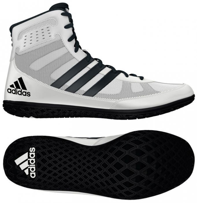 adidas Men's Mat Wizard 4 Wrestling Shoes, Royal/White, 4.5