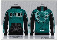 Rogue Warriors Teal Sublimated Hoodie