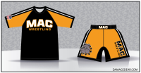 McLoughlin Bulldogs Wrestling Sub Shirt and Fight Shorts