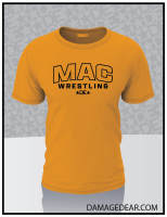 McLoughlin Bulldogs Wrestling T-Shirt - Gold