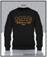 McLoughlin Bulldogs Wrestling Crewneck Sweatshirt - Black