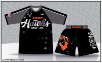 Hammerin' Hawks 2024 Rash Guard and Fight Shorts