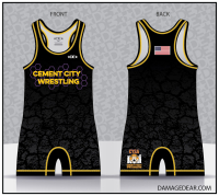 Cement City Singlet - Black