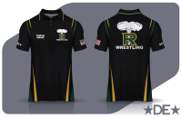 Richland Bombers Wrestling Coach Polo - Black