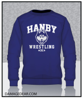 Hanby Wrestling Crew Neck Sweatshirt - Royal