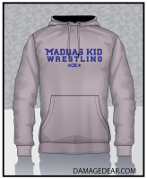 Madras Kid Wrestling Hooded Sweatshirt - Gray