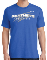 South Medford Panthers Wrestling T-Shirt - Blue Next Level Tri-blend