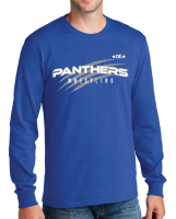 South Medford Panthers Wrestling Long Sleeve T-Shirt - Blue 50/50