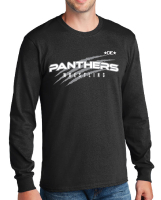 South Medford Panthers Wrestling Long Sleeve T-Shirt - Black 50/50