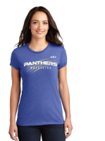 South Medford Panthers Wrestling Ladies SS T-Shirt - Blue Next Level Tri-Blend