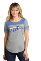 South Medford Panthers Wrestling Ladies Tri-Blend Wicking Fan Tee - Gray/Blue