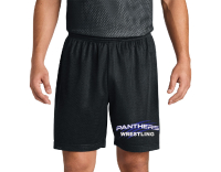 South Medford Wrestling Black Mesh Embroidered Gym Shorts