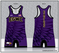 Eagle Grove Wrestling Club Singlet - Purple