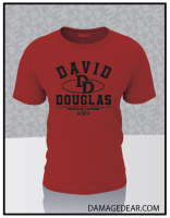 David Douglas Wrestling T-shirt - Red