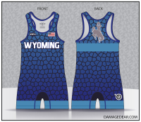 Wyoming Blue Banded Singlet