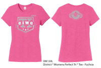 CIWC Hinson Trained Womens Tri Blend T-shirt - Fuchsia