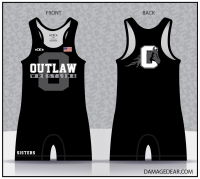 Sisters Outlaw Wrestling Singlet - Black