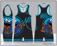 Trophy Hunters Wrestling Club Cookie Singlet - Black