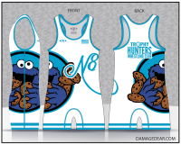 Trophy Hunters Wrestling Club Cookie Singlet - White