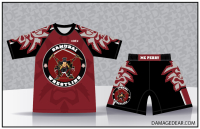 MC Perry Samurai Wrestling Sub Shirt and Fight Shorts